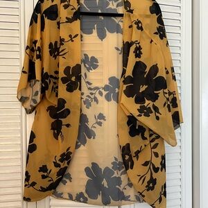 Floral Sheer Kimono Cardigan